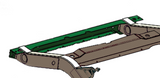 Diagram highlighting Rust Buster Rear Frame Crossmember For 1987-1995 Jeep Wrangler RB2006