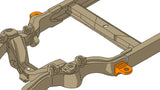 Diagram highlighting Rust Buster Front Cab Mount For 1988-1998 GM C/K-Trucks RB7307