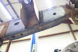 View from beneath Rust Buster Front Frame Repair Kit For 2001-2010 GM Pickups RB7806 installed to the frame rail