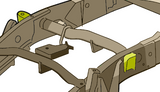 Rust Buster Center Bed Mount For 2001-2010 GM HD Pickups RB7807