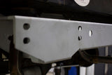 Side view of Rust Buster Rear Frame Crossmember For 1987-1995 Jeep Wrangler RB2006 installed to the frame