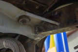 Close-up shot of Rust Buster Center Crossmember For 1987-1995 Jeep Wrangler RB2007 welded to the frame rail