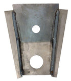 Frontal view of Rust Buster Grill & Radiator Support Bracket For 1987-1995 Jeep Wrangler RB2017