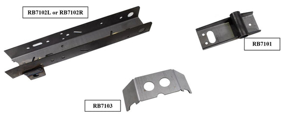 Rust Buster Rear Frame Rail Kit for 1995-2004 Toyota Tacoma, designed to replace corroded frame sections and enhance vehicle integrity.
