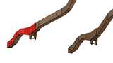 Diagram highlighting Rust Buster Rear Frame Stiffeners For 1976-1986 Jeep CJ RB1006