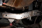 Close-up view of Rust Buster Forward Frame Repair Kit For 1976-1986 Jeep CJ RB1012 installed to the frame rail