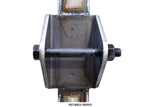Close-up view of the leaf spring mount on Rust Buster Forward Frame Repair Kit For 1976-1986 Jeep CJ RB1012
