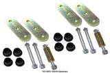 Disassembled components of Rust Buster Front Lubeable Shackles For 1976-1986 Jeep CJ7 RB1014