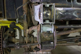 Side view of Rust Buster Frame Shackle Mount Repair Kit for 1987-1995 Jeep Wrangler RB2004 installed to the frame