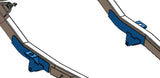 Diagram highlighting Rust Buster Rear Frame Repair Kit For 1987-1995 Jeep Wrangler RB2005