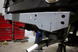 Opposing side view of Rust Buster Rear Frame Crossmember For 1987-1995 Jeep Wrangler RB2006 installed to the frame 
