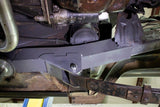Opposing side view of Rust Buster Rear Front Frame Repair Kit For 1987-1995 Jeep Wrangler RB2015 installed to the frame rail
