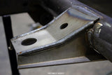 Side view of Rust Buster Grill & Radiator Support Bracket For 1987-1995 Jeep Wrangler RB2017 installed to the frame