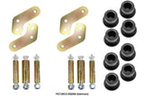 Disassembled components of Rust Buster Rear Greaseable Shackles For 1987-1995 Jeep Wrangler RB2069