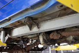 Side view of Rust Buster Center Frame Repair Kit for 1997-2006 Jeep Wrangler RB3060/RB3062 installed to the frame rail