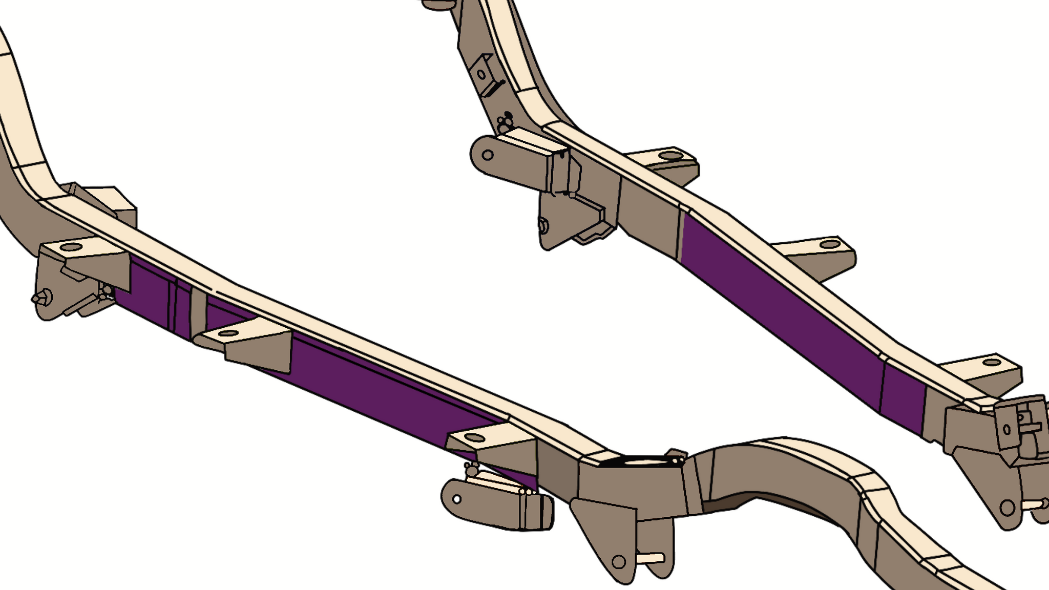 Rust Buster Center Frame Repair Kit for 1997-2006 Jeep Wrangler RB3060