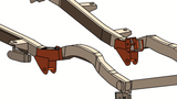 Diagram highlighting Rust Buster Front Control Arm Mount For 1997-2006 Jeep Wrangler RB4011