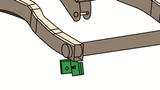 Diagram highlighting Rust Buster Front Upper Control Arm Mount For 1997-2006 Jeep Wrangler RB4019