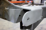 Side view of Rust Buster Control Arm Mount For 1997-2006 Jeep Wrangler RB4021 installed to the frame