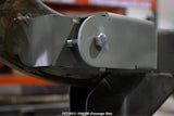Side view of Rust Buster Control Arm Mount For 1997-2006 Jeep Wrangler RB4021 installed to the frame rail