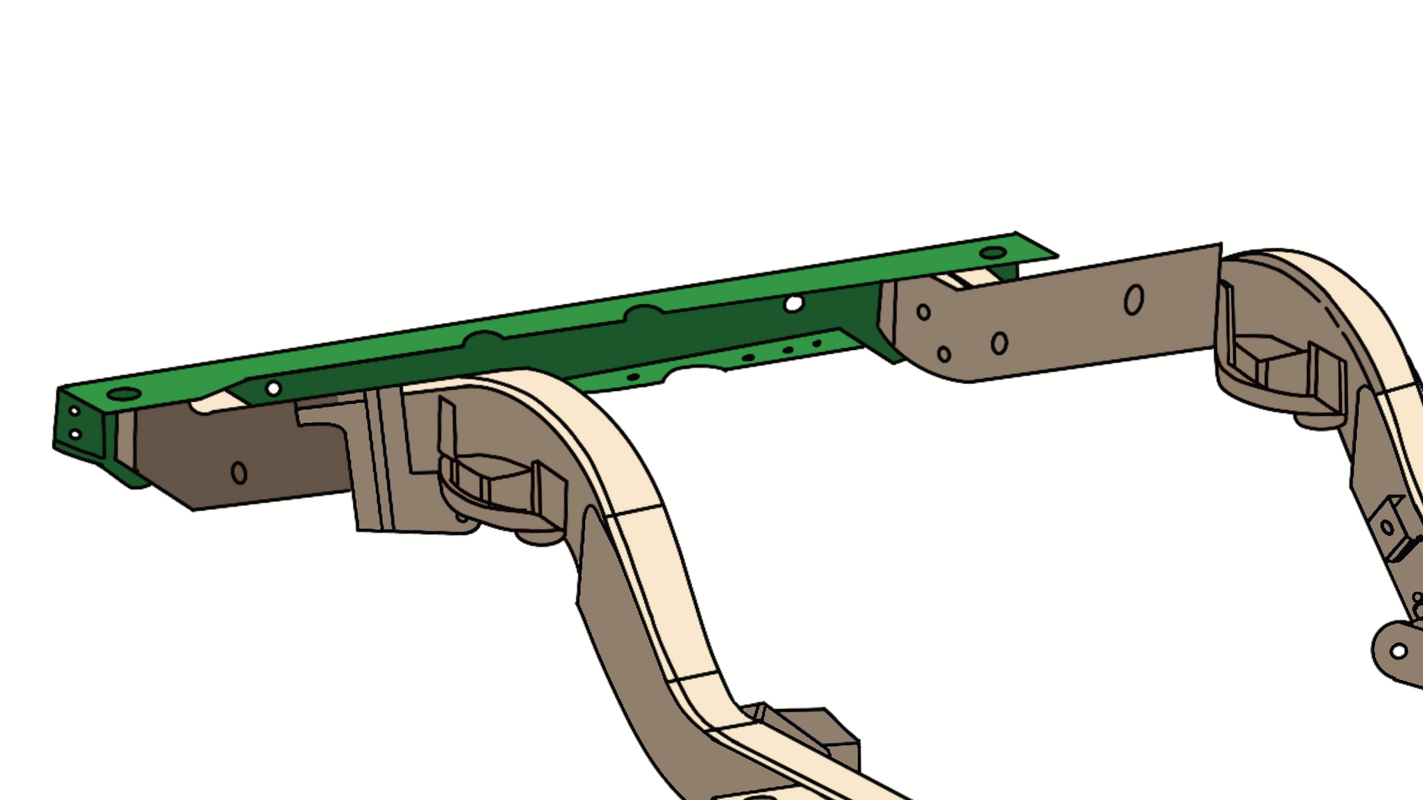 Rust Buster Rear Crossmember For 1997-2006 Jeep Wrangler RB4022