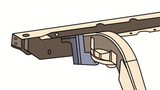 Diagram highlighting Rust Buster Track Bar Bracket For 1997-2006 Jeep Wrangler RB4023