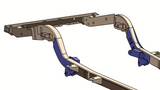 Diagram highlighting Rust Buster Rear Frame Repair Kit For 2004-2006 Jeep Wrangler RB4058