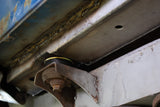 Close-up shot of Rust Buster Full-Length Torque Box For 1997-2006 Jeep Wrangler RB4067 installed to the frame rail