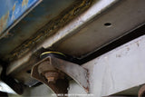 Close-up shot of Rust Buster Full-Length Torque Box For 1997-2006 Jeep Wrangler RB4067 installed to the frame rail