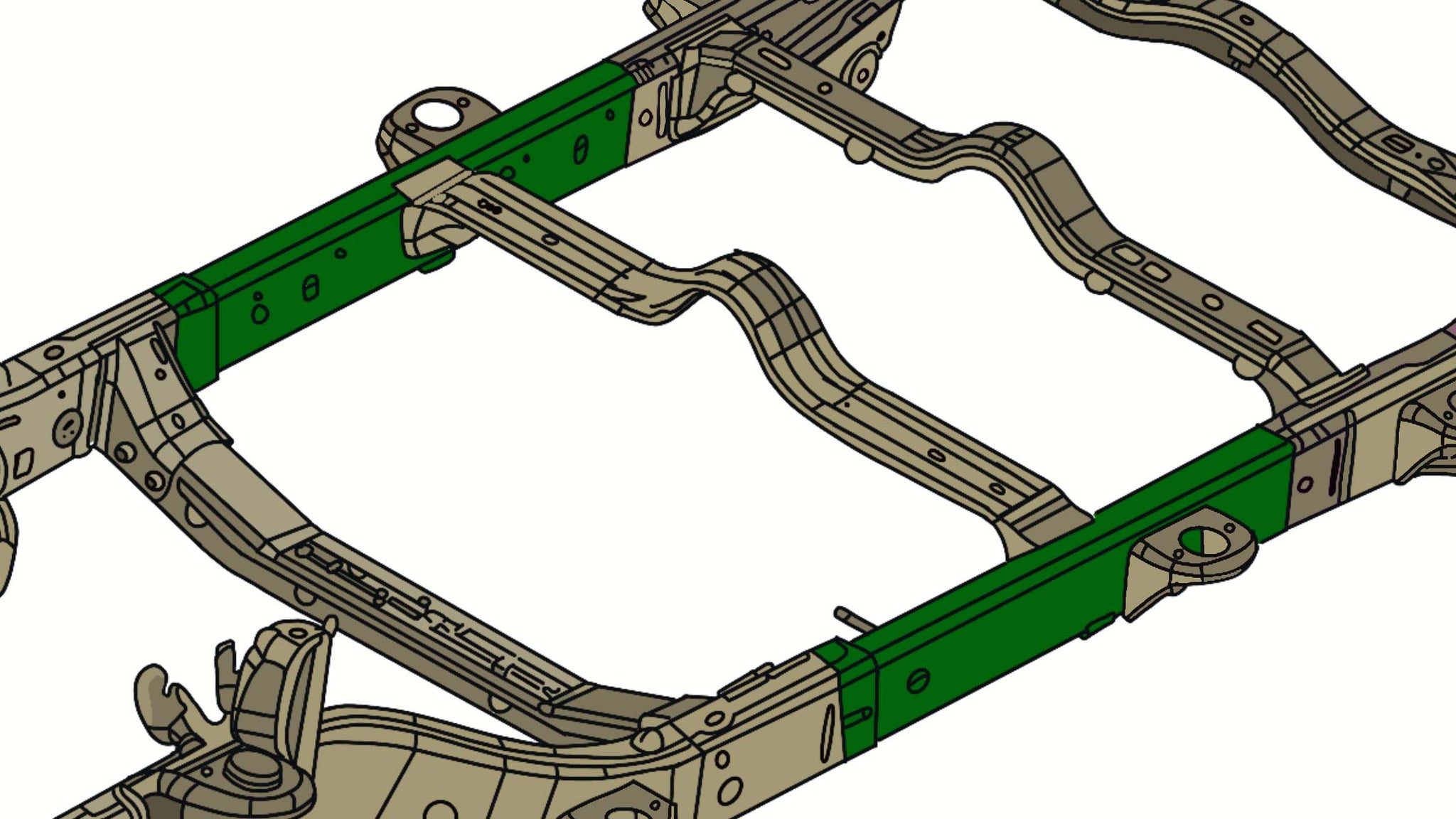 Rust Buster 2003-2006 Jeep ラングラー Center 【鳥】 Frame Repair