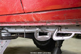 Frontal view of one Rust Buster Center Unibody Stiffener For 1984-2001 Jeep Cherokee RB6061 installed to the frame rail 