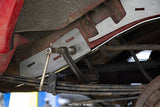 Side view of one of Rust Buster Rear Unibody Stiffeners For 1984-2001 Jeep Cherokee RB6062 installed to the frame rail
