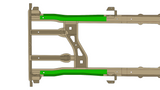 Diagram highlighting Rust Buster Rear Unibody Stiffeners For 1984-2001 Jeep Cherokee RB6062