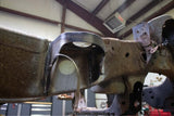 View from beneath the Rust Buster Front Cab Mount For 2009-2014 Ford F-150 RB7021 installed to the frame rail