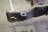 Installed Close-Up - Rust Buster Core Support Mount for 1980-1986 Ford F-150 Super Cab 8ft Bed RB7059