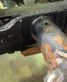 Close-up angle of Rust Buster Rear Frame Repair Kit for 2004-2008 Ford F150 RB7073 installed to the frame rail