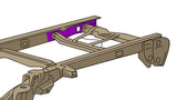 Diagram highlighting Rust Buster Rear Frame Repair Kit for 2004-2008 Ford F150 RB7073 for the right side of the vehicle's frame