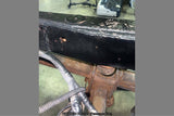 Close-up shot of Rust Buster Over-Axle Frame Repair Kit For 2004-2008 Ford F150 RB7074 installed to the frame rail