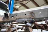 Side view of Rust Buster Rear Frame Repair Kit For 1995-2004 Toyota Tacoma RB7102 installed to the frame rail