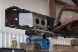 Reverse angle of Rust Buster Rear Frame Repair Kit For 1995-2004 Toyota Tacoma RB7102 installed to the frame rail