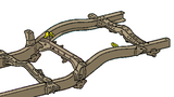 Diagram highlighting Rust Buster Rear Upper Shock Mount For 1995-2004 Toyota Tacoma RB7109