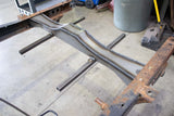 Rust Buster Spare Tire Crossmember For 1995-2004 Toyota Tacoma RB7121 installed to the frame rail, with the two (2) Spare Tire Support Bars attached