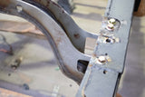 Close-up shot of the opposing side of Rust Buster Forward Fuel Tank Crossmember For 2005-2015 Toyota Tacoma RB7133 bolted to the frame rail