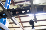 View from beneath Rust Buster Spare Tire Crossmember For 1988-1995 Toyota Pickups RB7139 installed to the frame