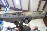 View from beneath the left side Rust Buster Rear Frame Repair Kit For 1988-1995 Toyota Hilux/Pickups RB7149 installed to the frame rail