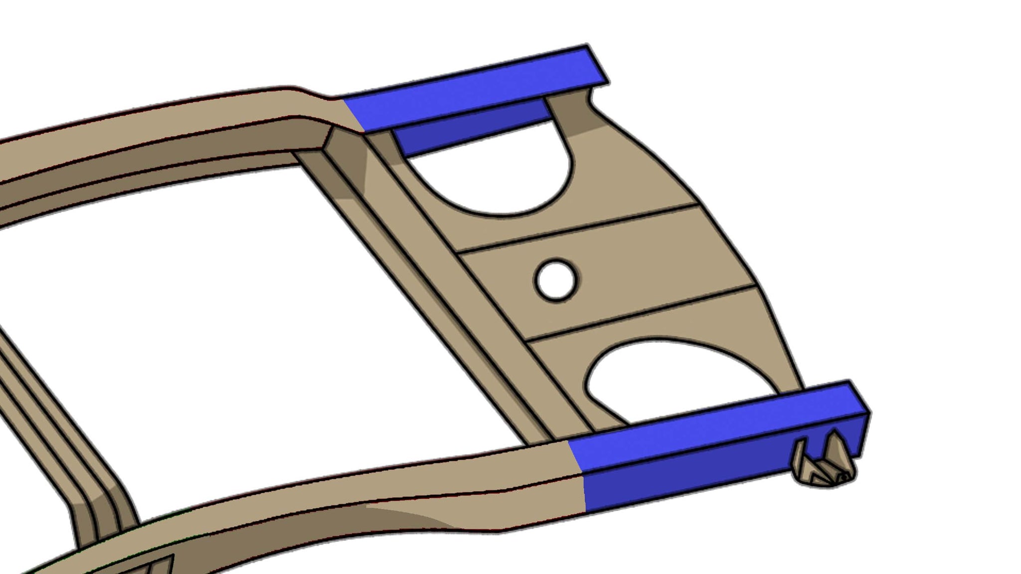 Rust Buster Rear Frame Repair Kit For 1998-2003 Ford Ranger RB7200