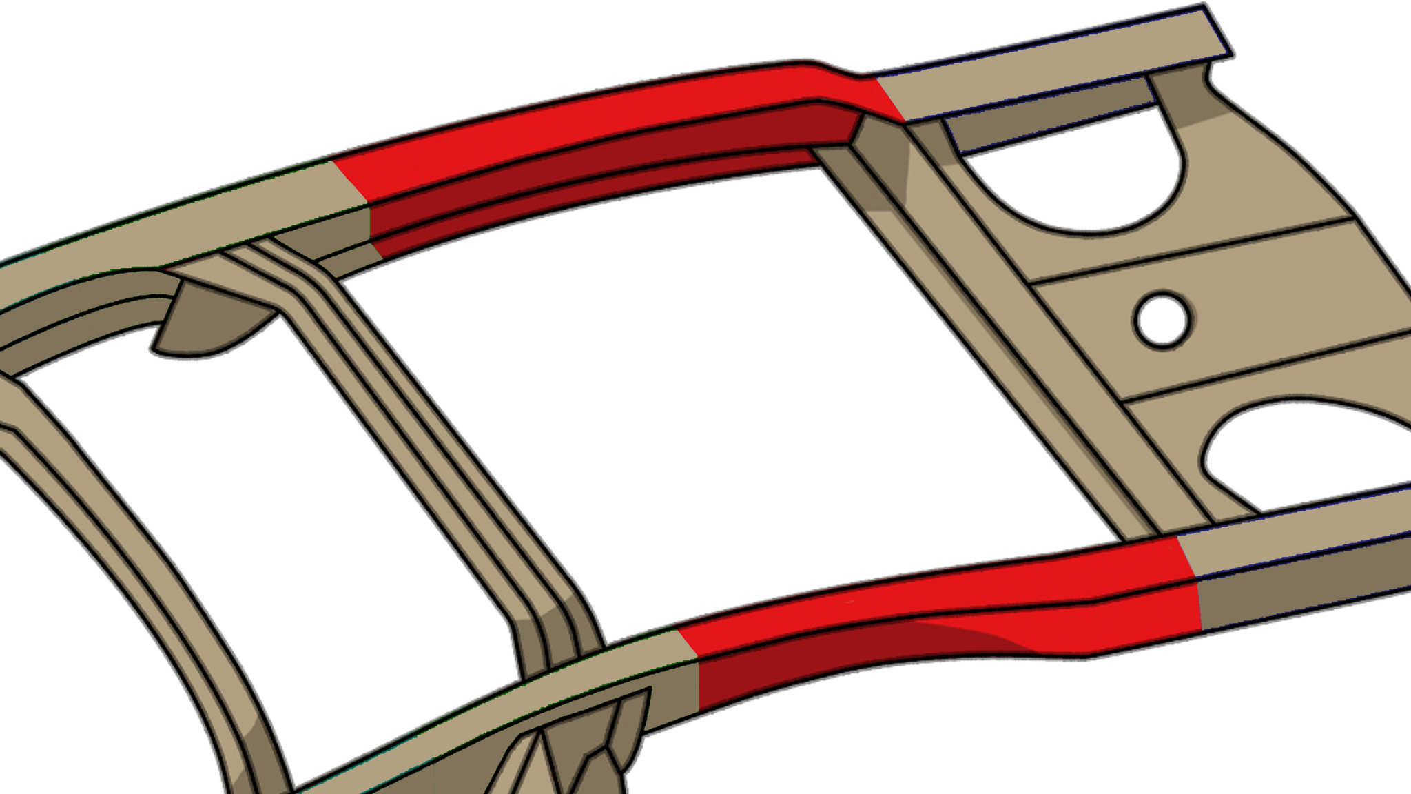 Rust Buster 1998-2003 Ford Ranger Rear Over-Axle Frame Section RB7207