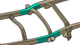 Diagram highlighting Rust Buster Kick-Up Frame Repair Kit For 1998-2003 Ford Ranger RB7209