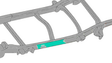 Diagram highlighting Rust Buster Under-Cab Frame Stiffener for 1998-2003 Ford Ranger RB7210