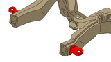 Diagram highlighting Rust Buster Radiator Core Support Mounts For 1988-1998 GM K1500 RB7308